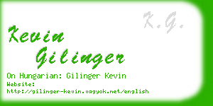kevin gilinger business card